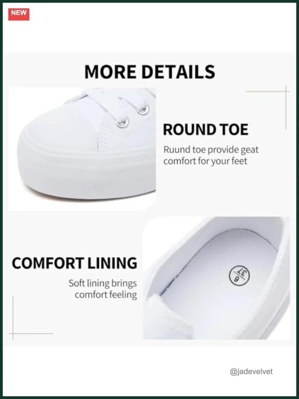 Women's Canvas Platform Sneakers Lace-Up Casual Walking Shoes